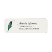 Lucifer Hummingbird Return Address Label (Vorne)