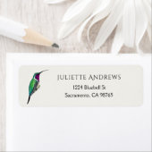 Lucifer Hummingbird Return Address Label (Insitu)