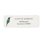 Lucifer Hummingbird Return Address Label (Vorne)