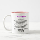 Lucifer Kolibri-Tasse, recht-behandelt Zweifarbige Tasse (Links)