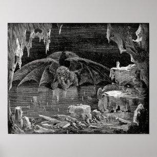 Lucifer, König der Hölle von Paul Gustave Dore Poster