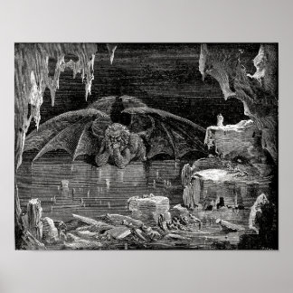 Lucifer, König der Hölle von Paul Gustave Dore Poster