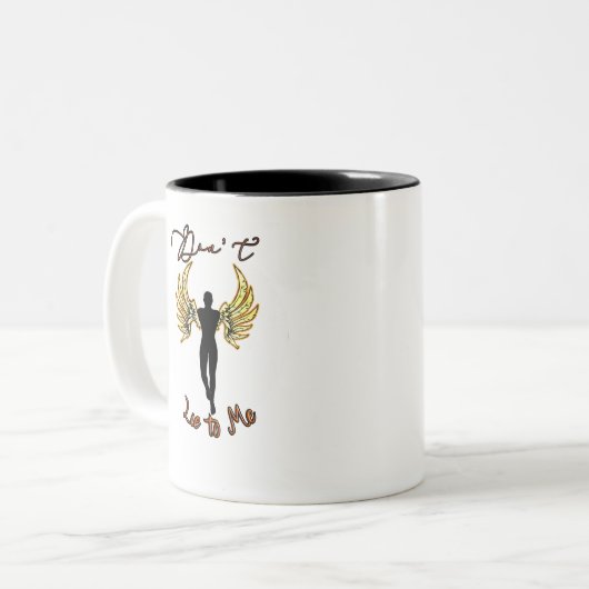 Lucifer Morningstar TV-Show nicht zu mir Zweifarbige Tasse (Vorderseite Links)