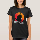 Lucifer Occult Satanic Cat Lucipurr Antichrist Bap T-Shirt (Vorderseite)