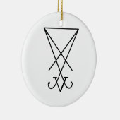Lucifer Sigil Lamen (Verzierungsbasis) Keramik Ornament (Rechts)