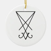Lucifer Sigil Lamen (Verzierungsbasis) Keramik Ornament (Vorne)