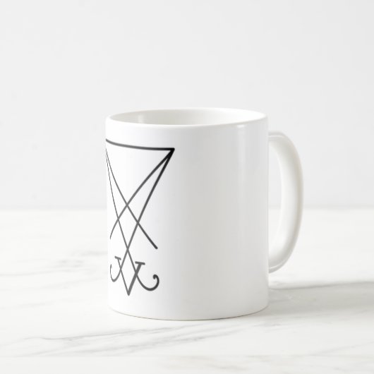 Lucifer Sigil Tasse (VorderseiteRechts)