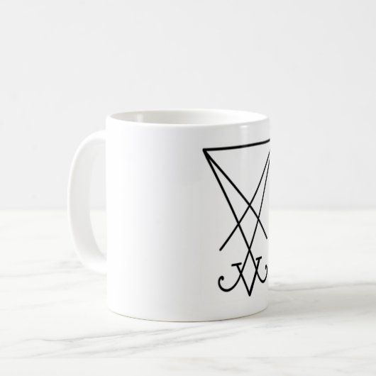 Lucifer Sigil Tasse (Vorderseite Links)