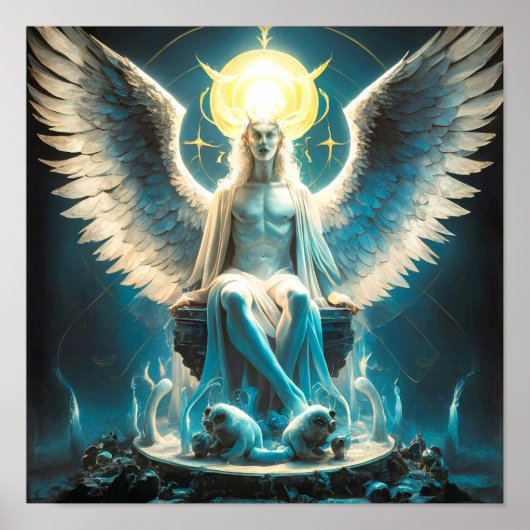 Lucifer stellt sein Licht und seine Eigenschaft da Poster (Vorne)