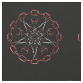 Lucifers Star Pentagramm Pagan Stoff (Nahaufnahme)