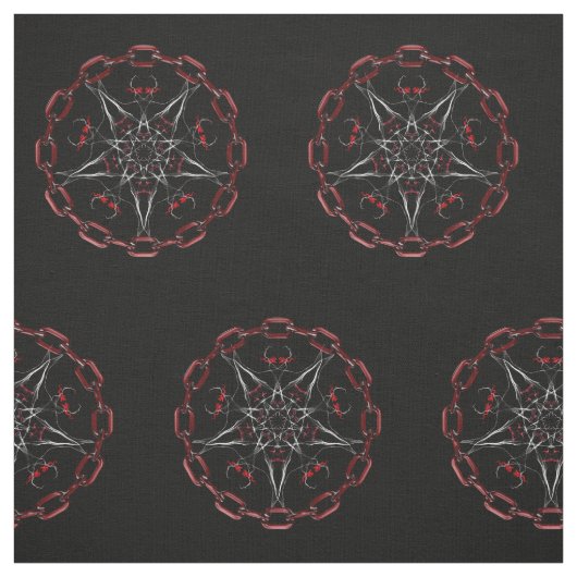Lucifers Star Pentagramm Pagan Stoff (Muster)