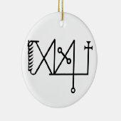 Lucifuge Rofocale Sigil Lamen (Verzierungsbasis) Keramikornament (Rechts)