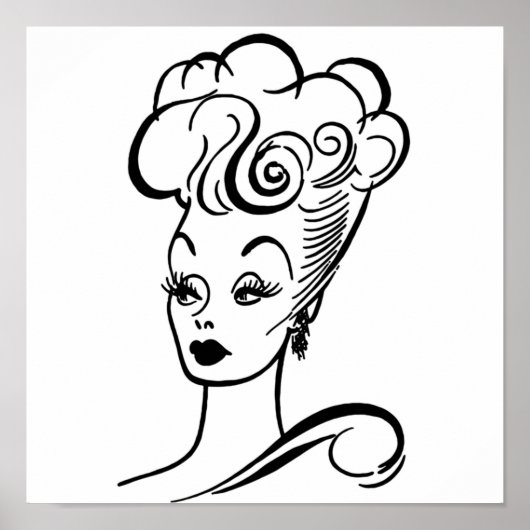 Lucille Ball Caricature Poster (Vorne)