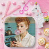 Lucille Ball Simste auf einem Handy Pappteller (Party)