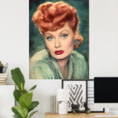 Lucille Ball Vintag Classic, elegantes Poster (Heimbüro)
