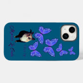 Lucille & Die Schmetterlinge Katze Case-Mate iPhon iPhone Hülle (Rückseite (Horizontal))