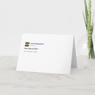 Lucille Wittgenstein Greeting Card Karte