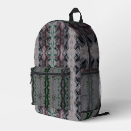 Lucina dunkel violett bedruckter rucksack