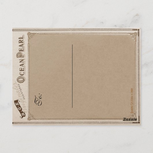 Lucinda Octavio Steampunk Postcard Postkarte (Rückseite)