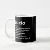 Lucio Definition Personalisiert Name Funny Birthda Kaffeetasse (Links)