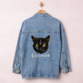 Lucipurr Satanic Cat Antichrist Baphomet 666 Jeansjacke (Hangar)