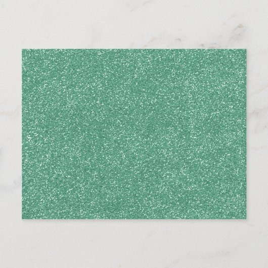 Lucite Green mit Imitate Glitzer Postkarte (Vorderseite)