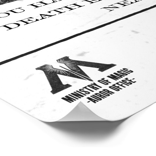 Lucius Malfoy Gewollt Poster (Ecke)