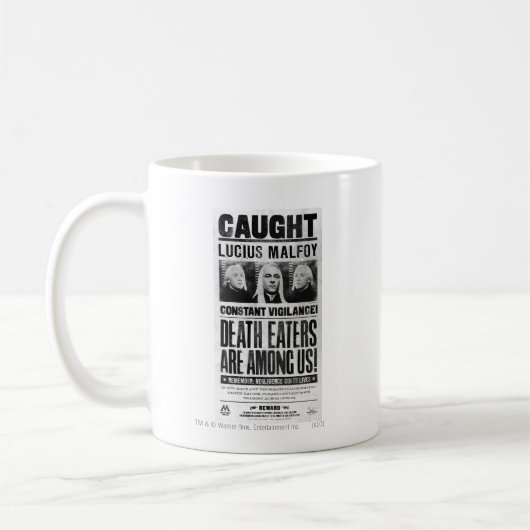 Lucius Malfoy Gewollt Poster Kaffeetasse (Links)