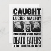 Lucius Malfoy Gewollt Poster Postkarte (Vorne/Hinten)