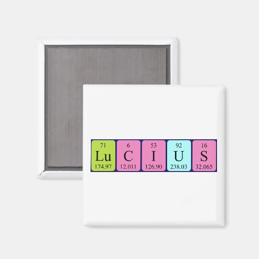 Lucius Periodenmagnet Magnet (Vorderseite/Rückseite)
