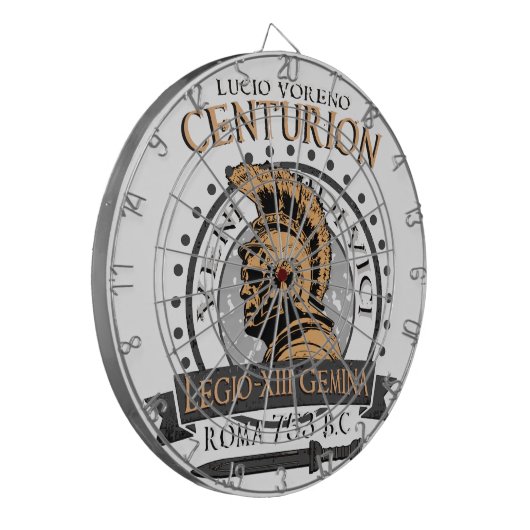 Lucius Voreno, ein berühmter römischer Dartscheibe (Vorderseite Links)