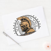 Lucius Voreno, ein berühmtes römisches Jahrhundert Ovaler Aufkleber (Umschlag)