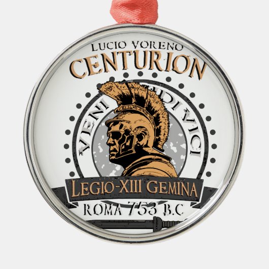 Lucius Voreno, ein berühmtes römisches Jahrhundert Silbernes Ornament (Vorne)