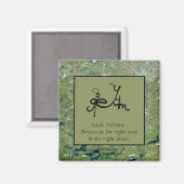 Luck and Fortune Sigil Art Card Magnet (Vorderseite/Rückseite)