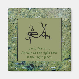 Luck and Fortune Sigil Art Card Magnet