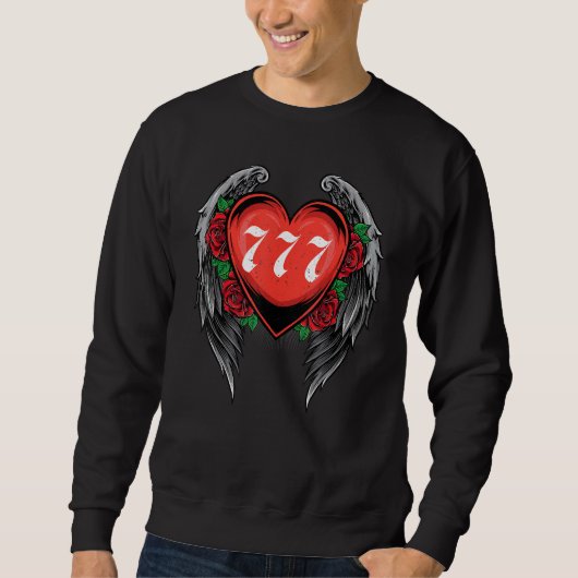 Luck Angel Number 777 Sweatshirt (Vorderseite)