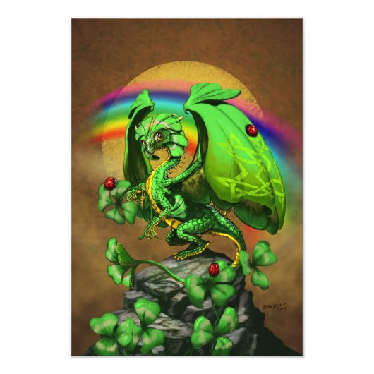 Luck Clover Dragon 13x19 Print Fotodruck (Vorne)