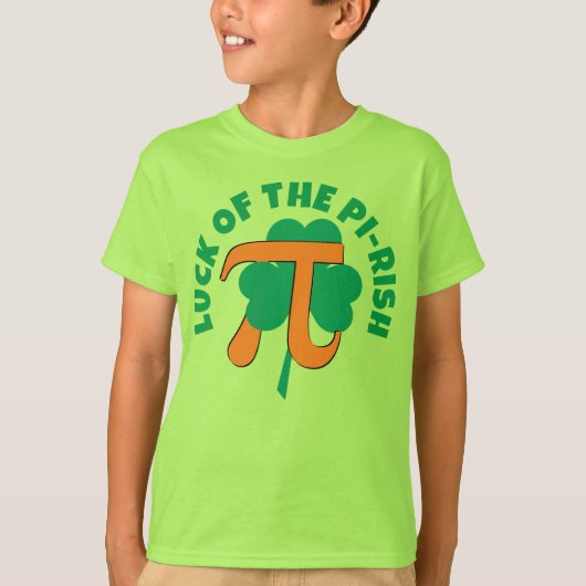 LUCK DER PI RISH St Patrick's Day Pi Day Kids T-Shirt (Vorderseite)