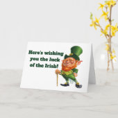 LUCK DES IRISH KARTE (Gelbe Blume)