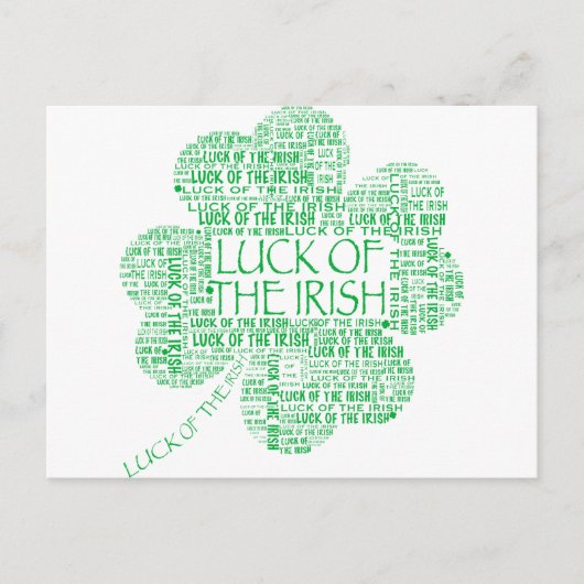 LUCK DES IRISH POSTKARTE (Vorderseite)