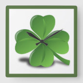 LUCK DES IRISH QUADRATISCHE WANDUHR (Vorderseite)
