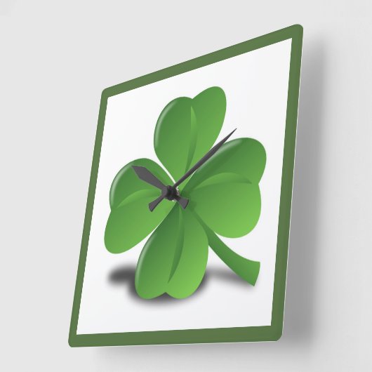 LUCK DES IRISH QUADRATISCHE WANDUHR (Winkel)