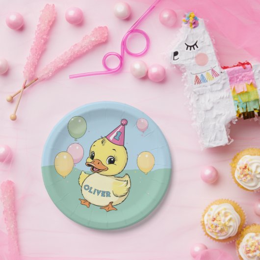 Luck Duck Birthday Party Duckie Paper Cup Pappteller (Party)