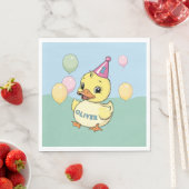Luck Duck Birthday Party Duckie Paper Cup Serviette (Beispiel)