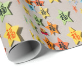 Luck/Fortune in Chinese Characters Wrapping paper Geschenkpapier (Rolleneckpunkt)