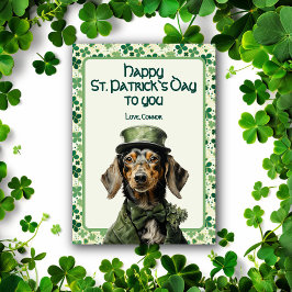 Luck Hound: St. Patricks Jagdhund Feiertagskarte