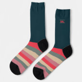 Luck Hunt Secretly Wild Pink 'n' Pastel Socken (Linkes Detail)