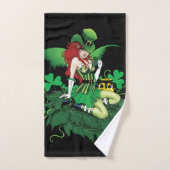 Luck Irish Fairy Green Badhandtuch Set (Handtuch)