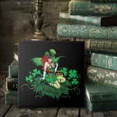 Luck Irish Fairy Green Fliese