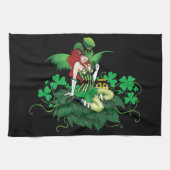 Luck Irish Fairy Green Geschirrtuch (Horizontal)